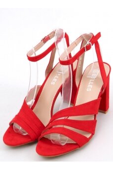 Augstpapēžu sandales A12-06 RED SND